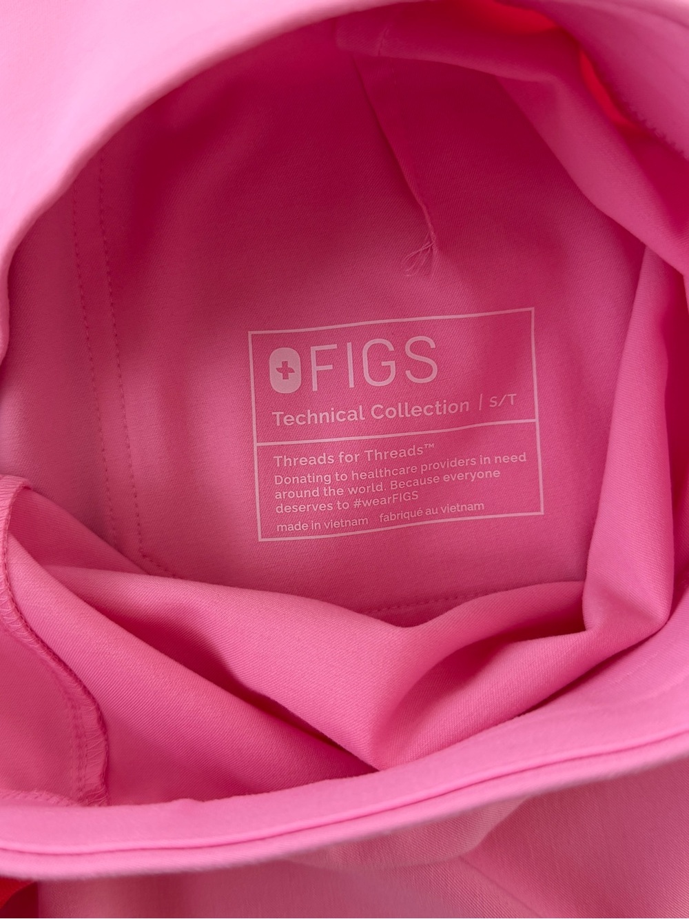 Figs Livingston Sunrise Pink Small Tall - Picture 3 of 4